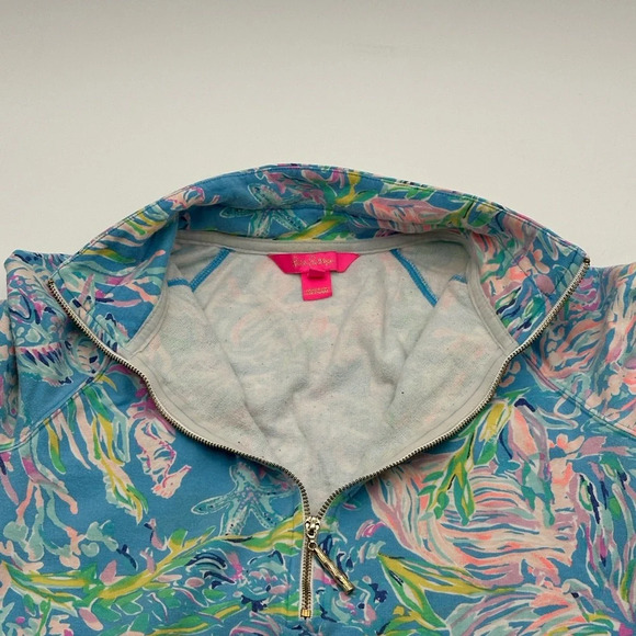 Lilly Pulitzer XS All Together Now SKIPPER POPOVER 1/2 Zip Luxletic Pullover - Picture 6 of 8
